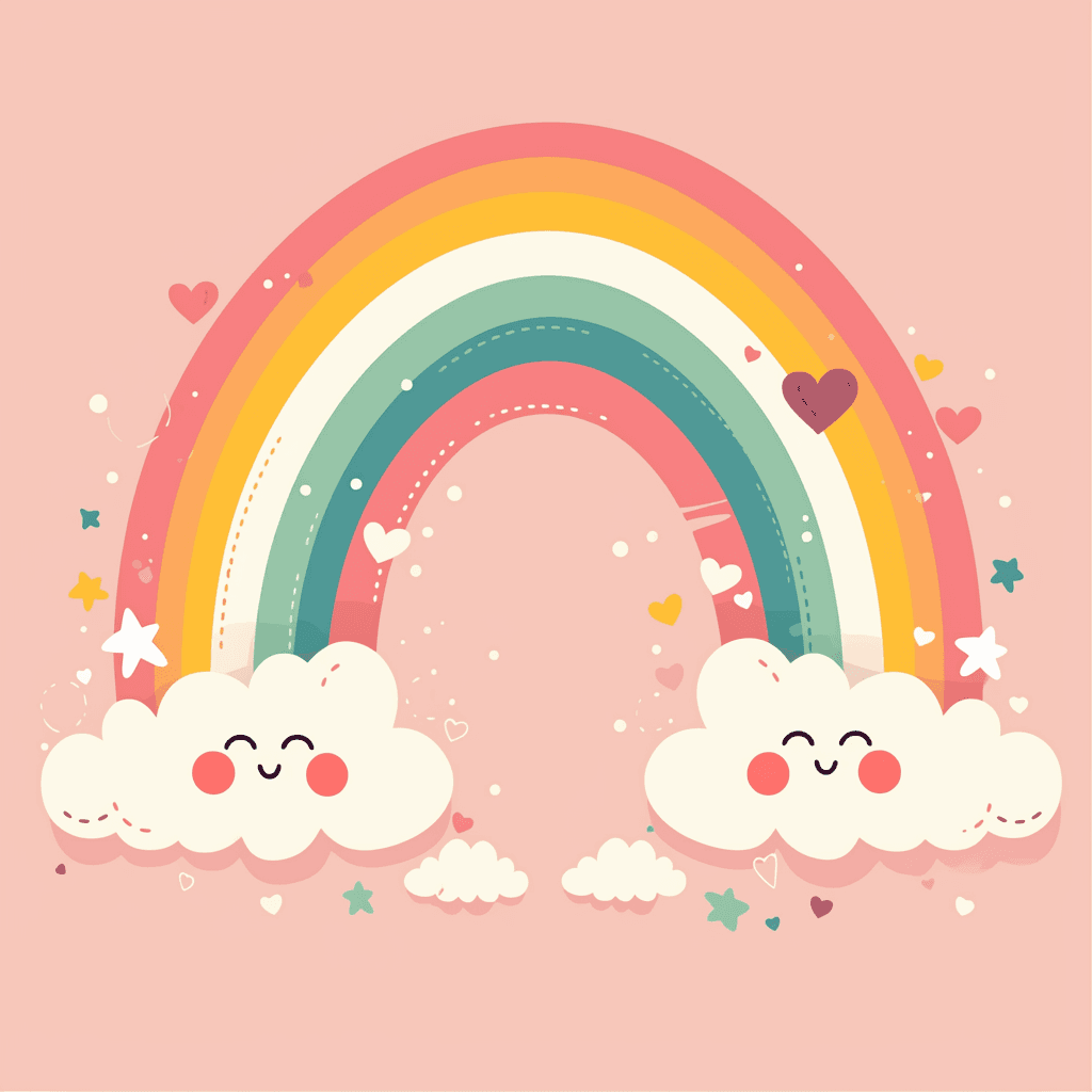 Rainbow Spark original repeating artwork