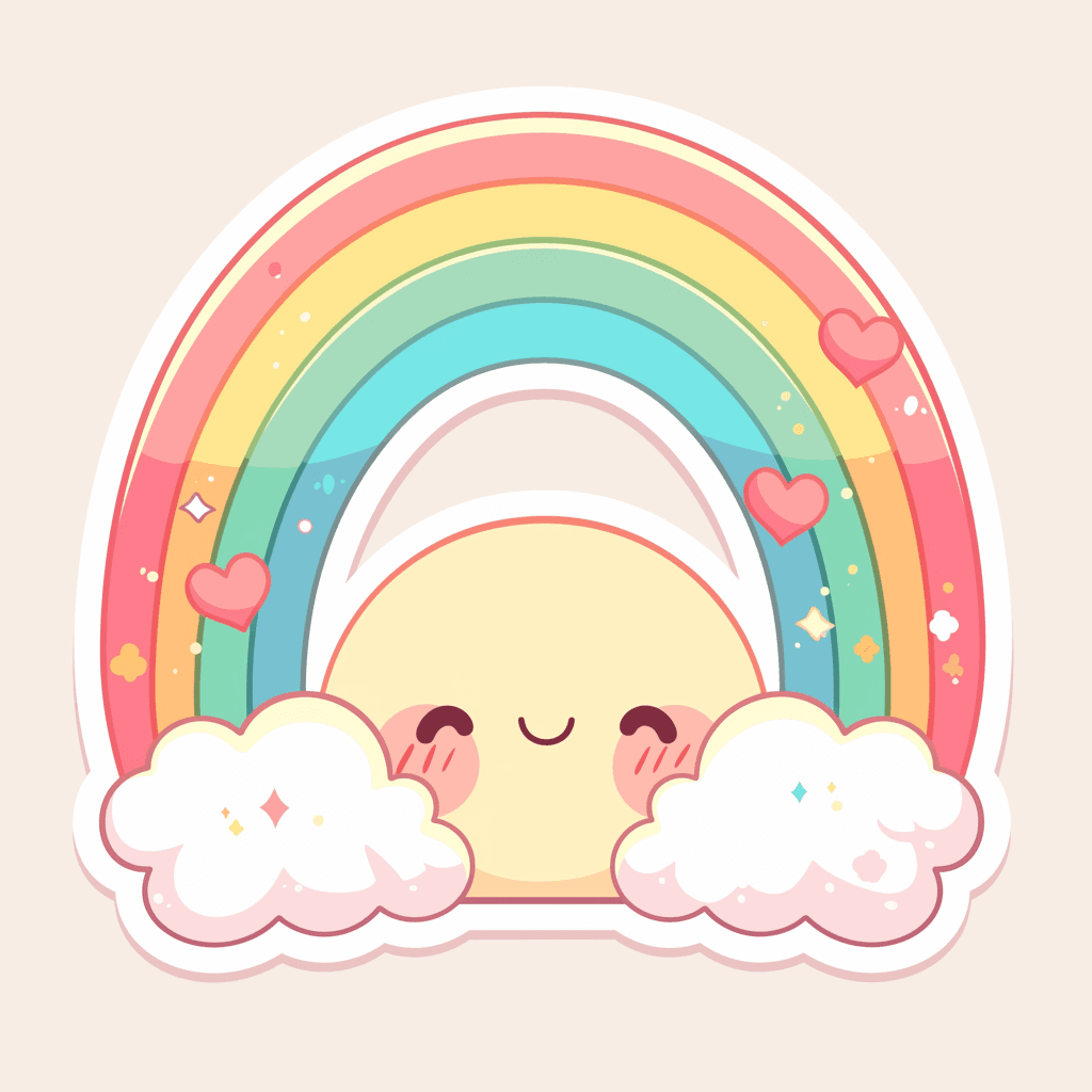 Cute Rainbow Carnival original repeating artwork