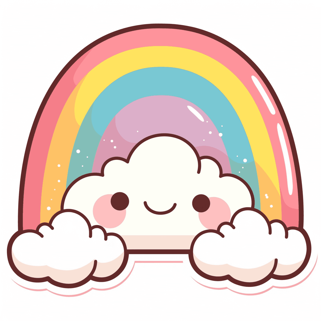 Cute Rainbow 009 original repeating artwork