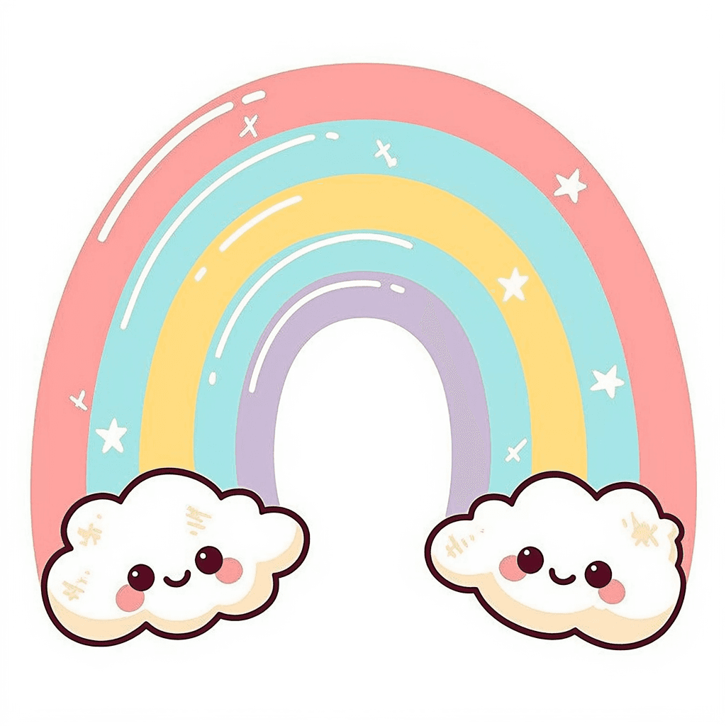 Cute Rainbow Jam original repeating artwork