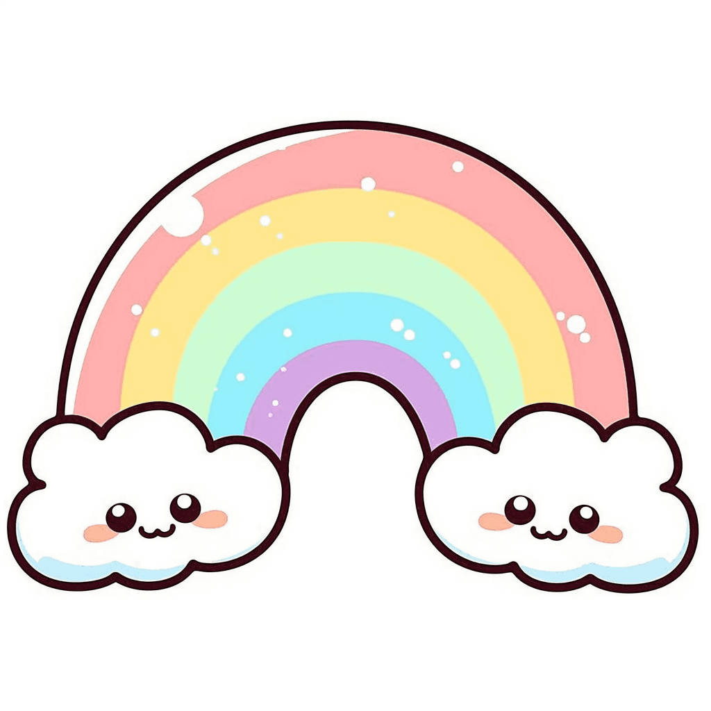 Cute Rainbow Team original repeating artwork