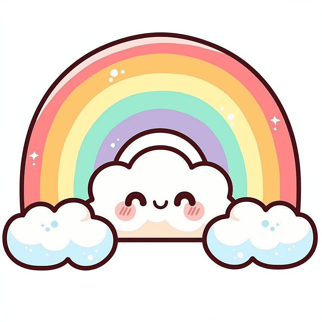 Cute Rainbow 005 original repeating artwork