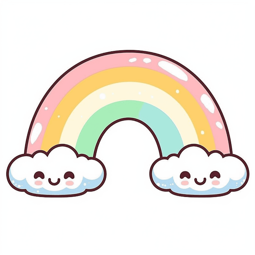 Cute Rainbow original repeating artwork