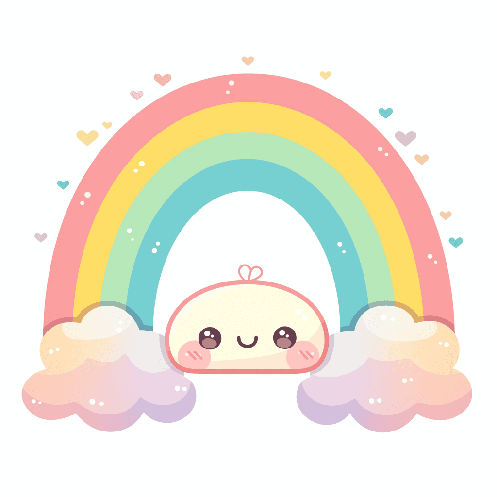 Cute Rainbow 004 original repeating artwork