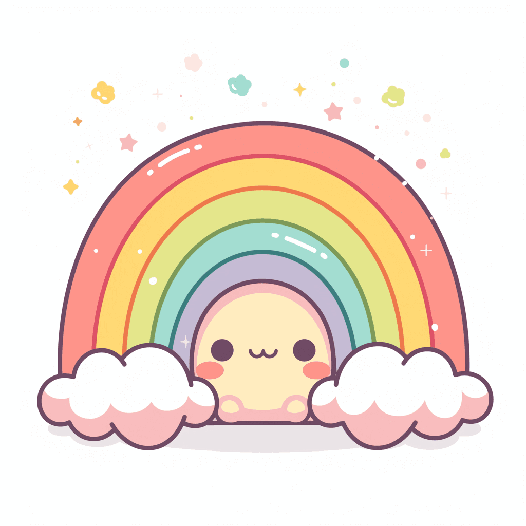 Cute Rainbow Crew original repeating artwork