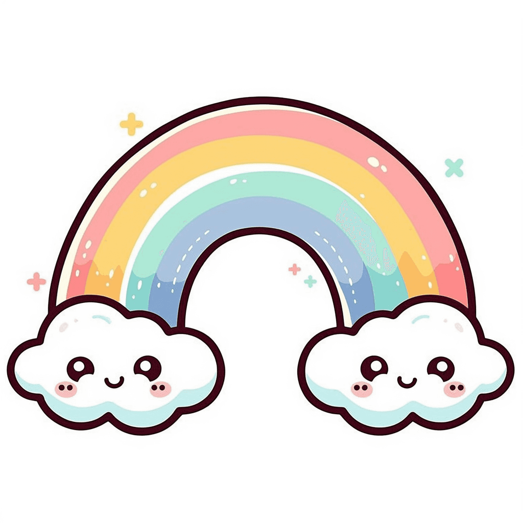 Cute Rainbow 001 original repeating artwork