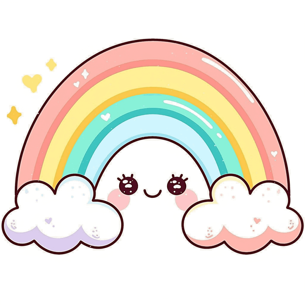 Cute Rainbow Festival original repeating artwork