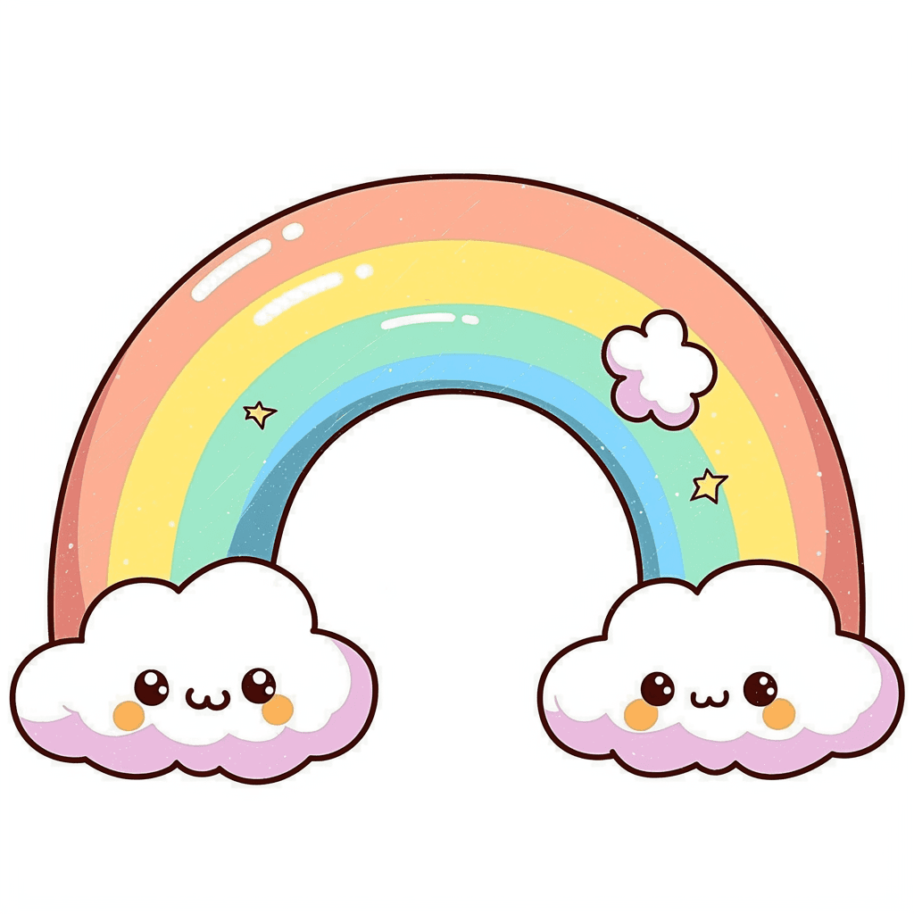 Cute Rainbow 007 original repeating artwork