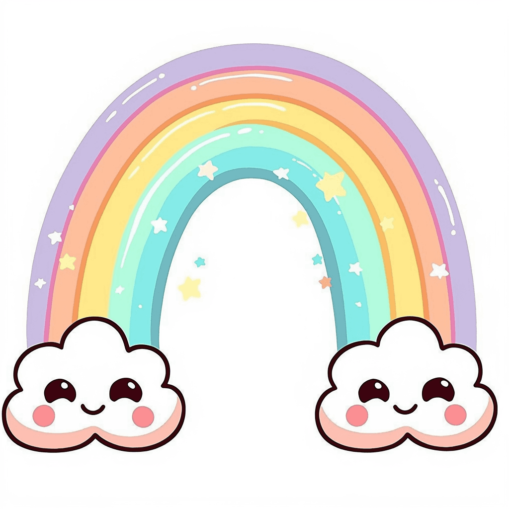 Cute Rainbow 002 original repeating artwork