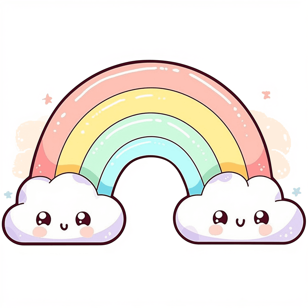 Cute Rainbow 006 original repeating artwork