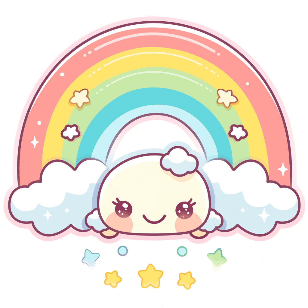 Cute Rainbow 008 original repeating artwork