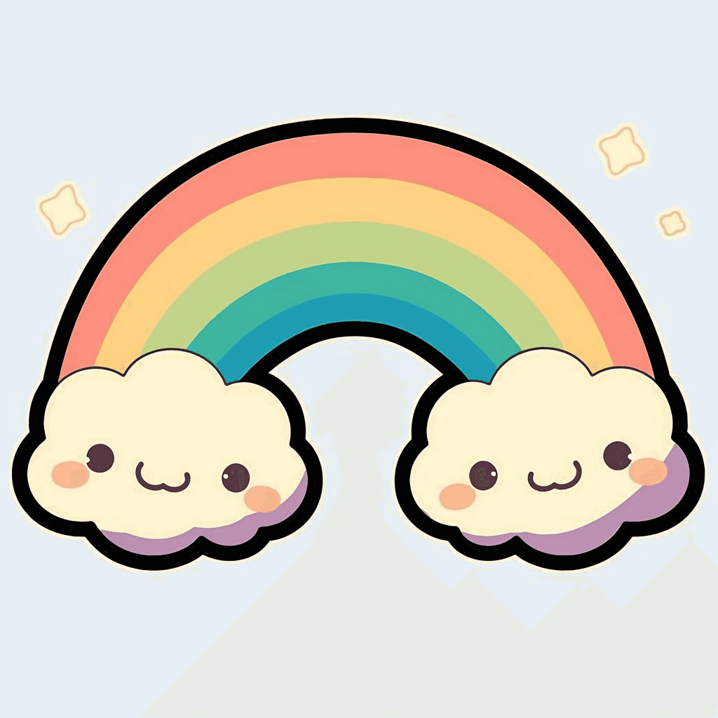 Cute Rainbow Collective original repeating artwork