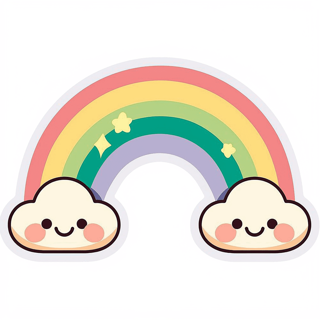 Cute Rainbow Party original repeating artwork