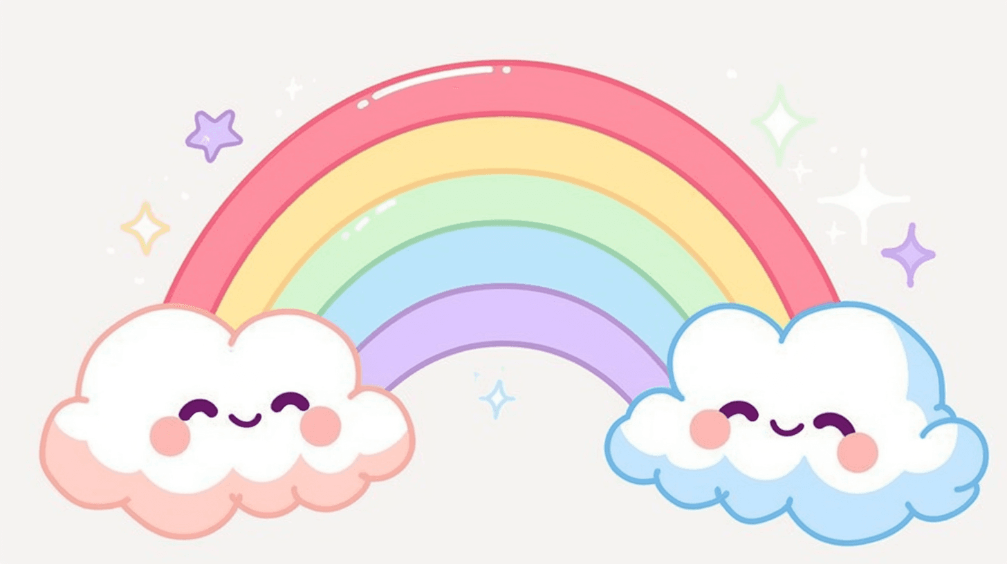 Cartoon Rainbow Jam original repeating artwork