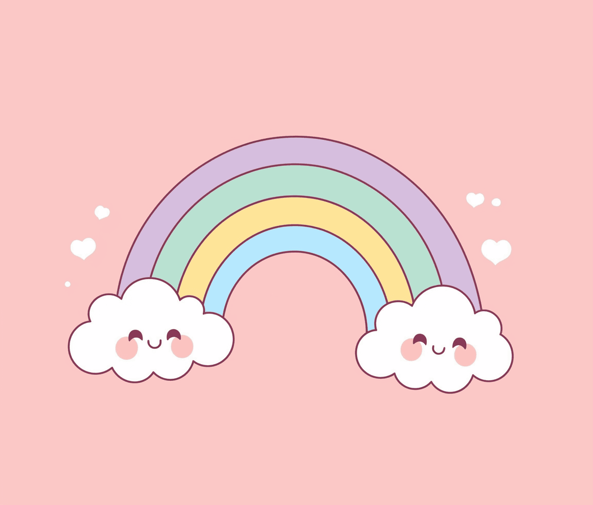Cartoon Rainbow Collective original repeating artwork