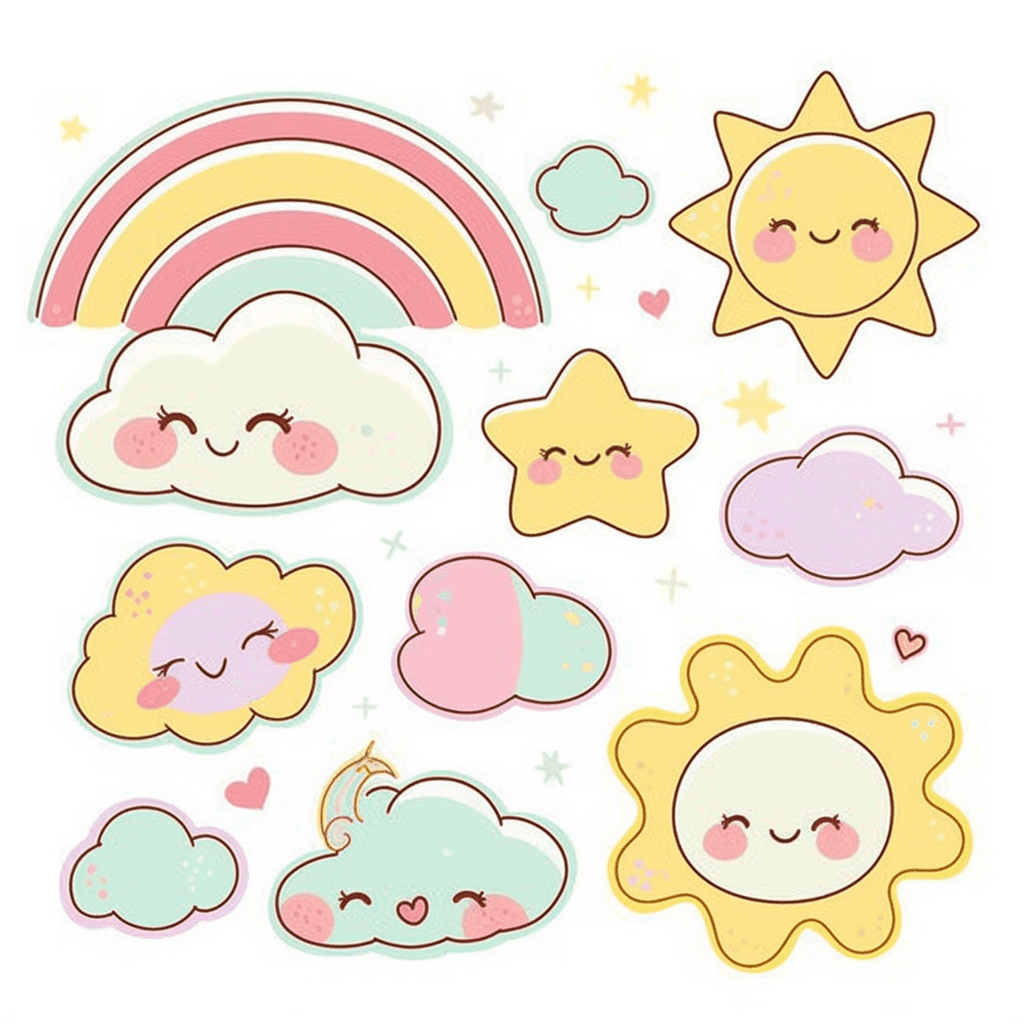 Weather Carnival original repeating artwork