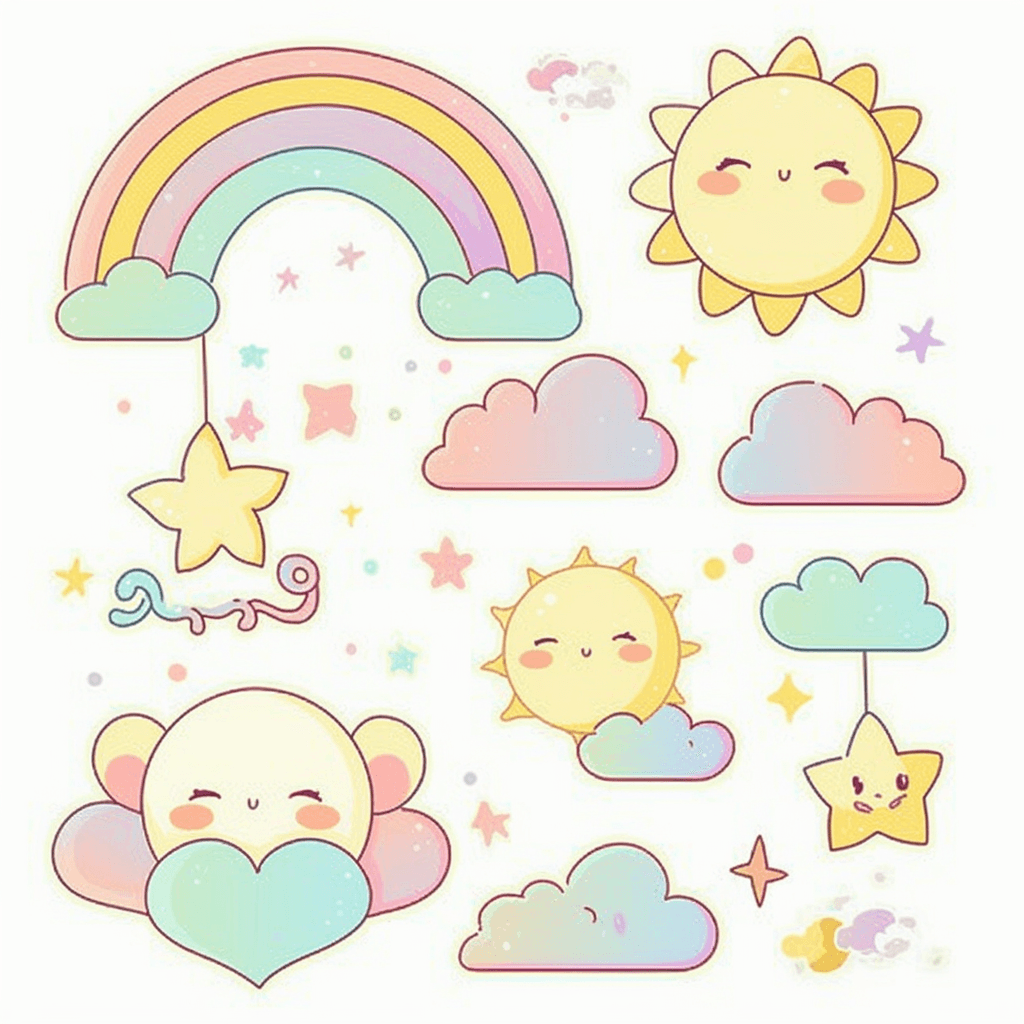 Weather Parade original repeating artwork