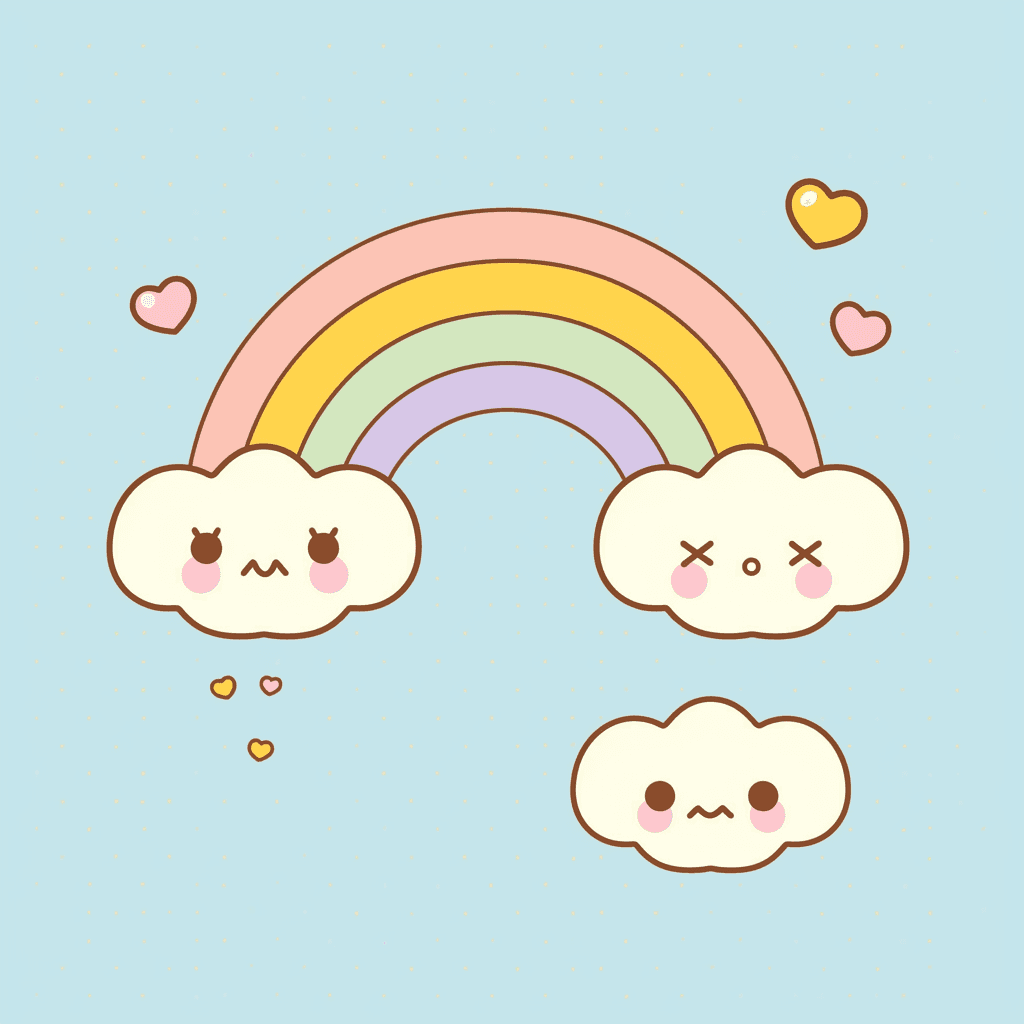 Rainbow Noon original repeating artwork
