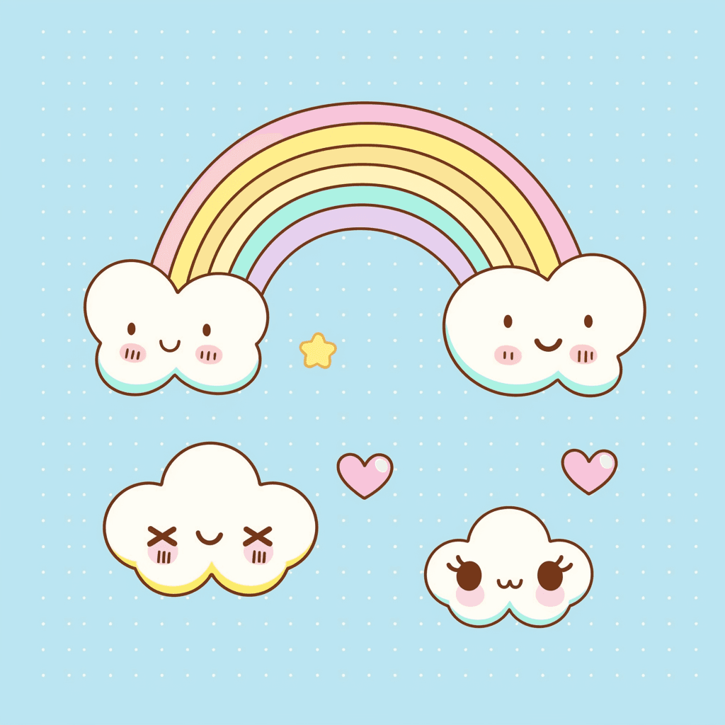Rainbow Dusk original repeating artwork