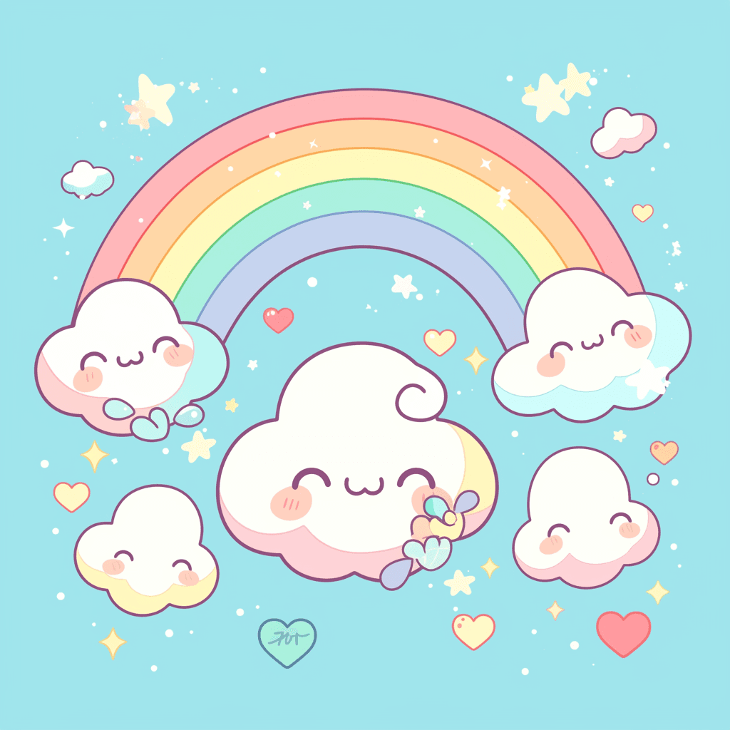 Rainbow 004 original repeating artwork