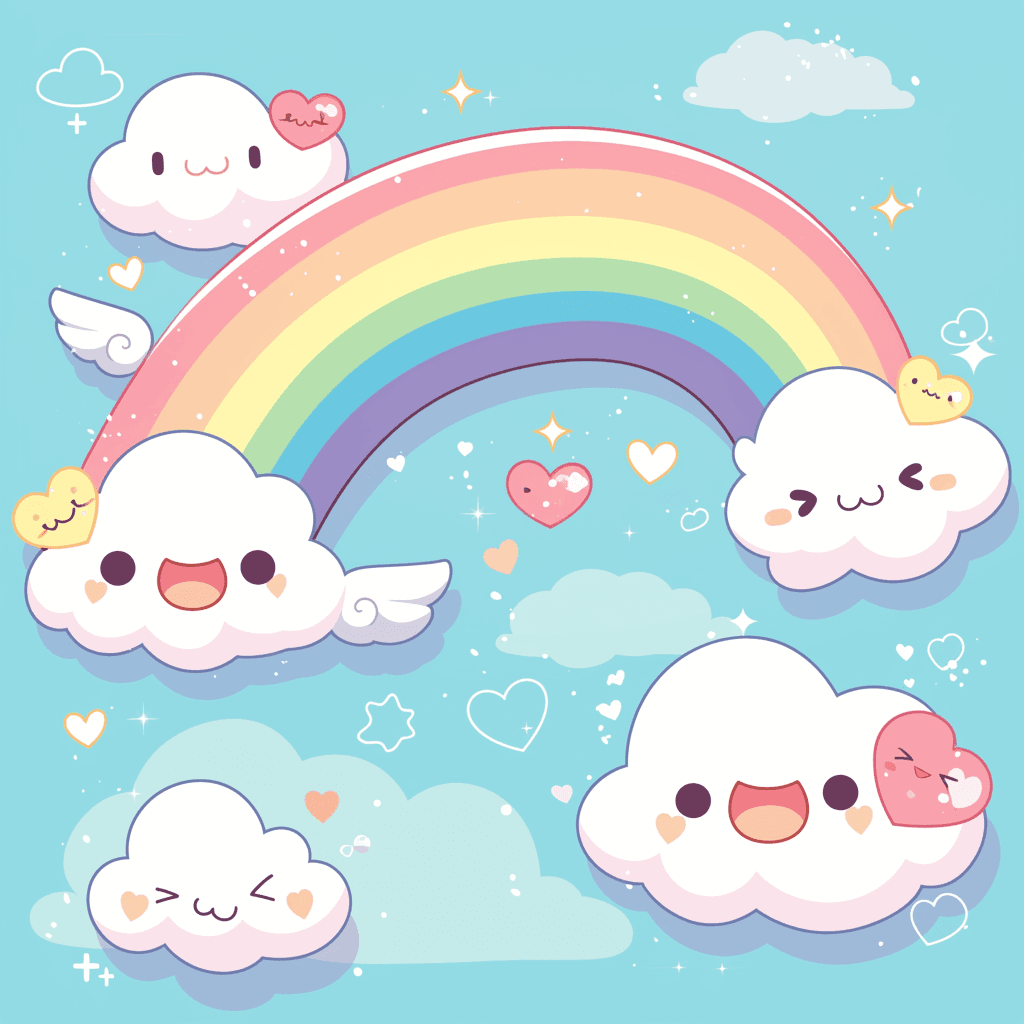 Rainbow Groove original repeating artwork