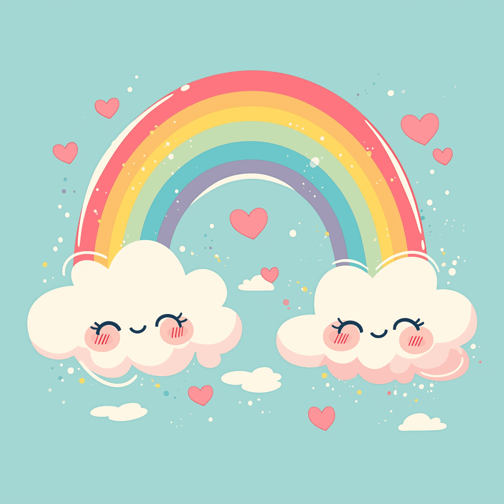 Rainbow Snap original repeating artwork