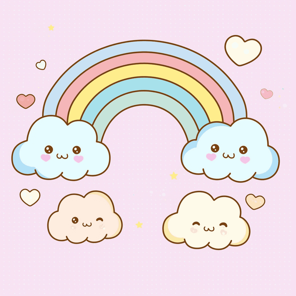 Rainbow Shade original repeating artwork