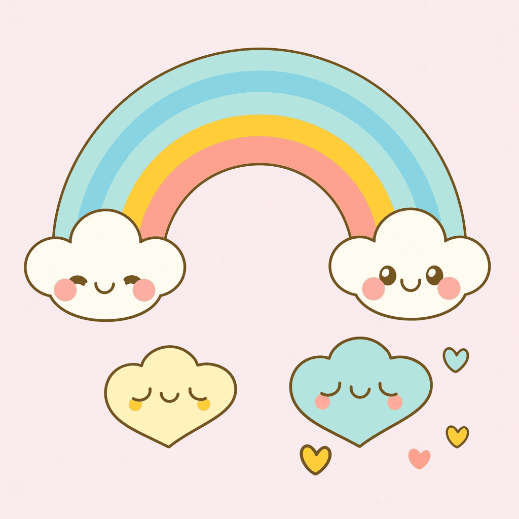 Rainbow 117 original repeating artwork
