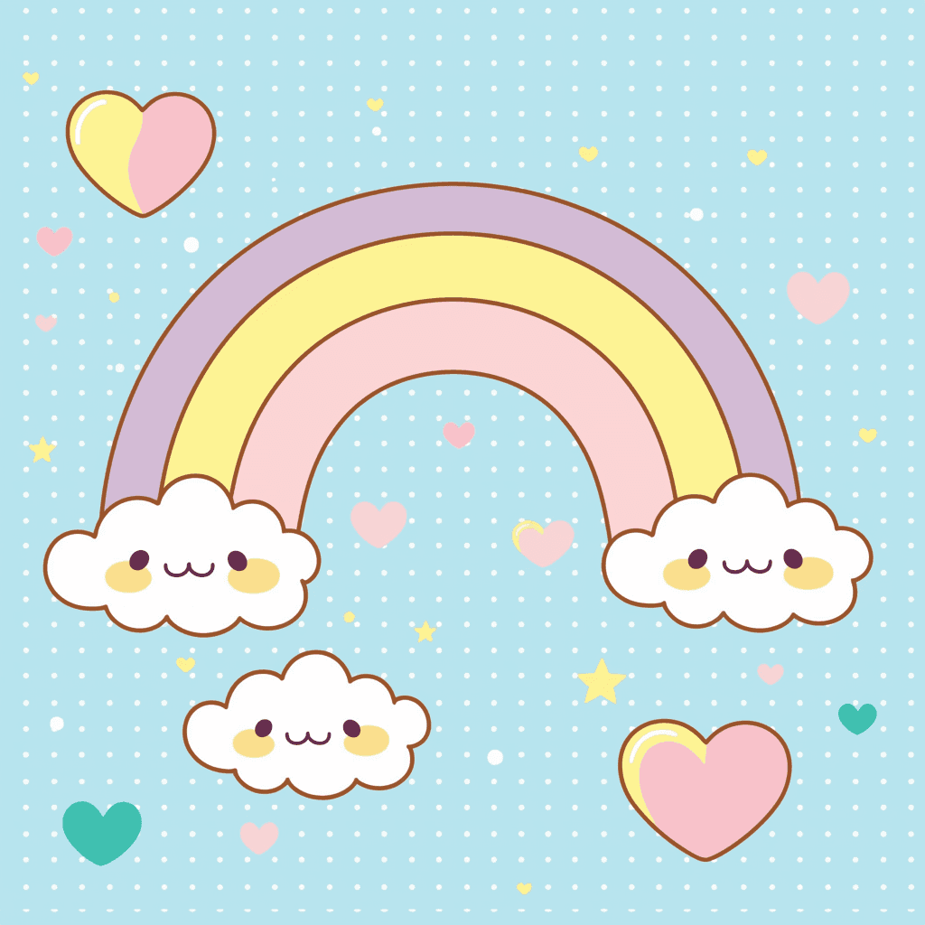 Rainbow 101 original repeating artwork