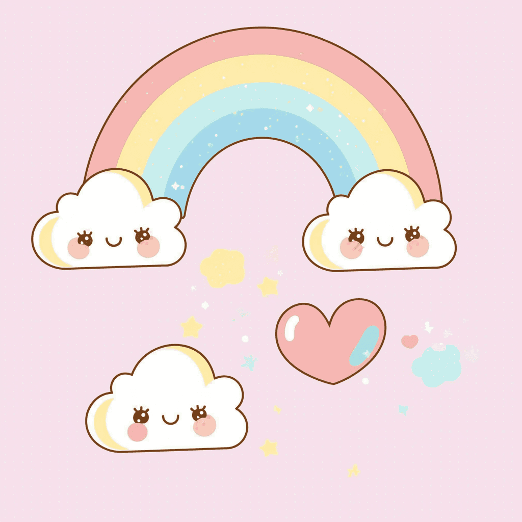 Rainbow Zoom original repeating artwork