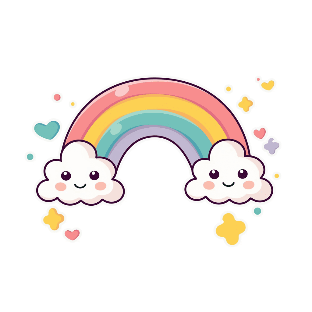 Rainbow Gang original repeating artwork