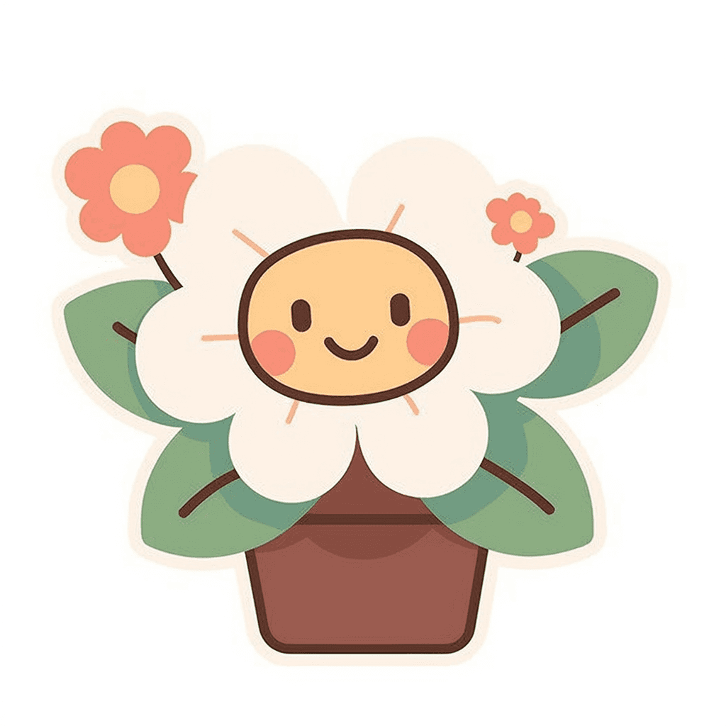 Cartoon Blossom Picnic original repeating artwork