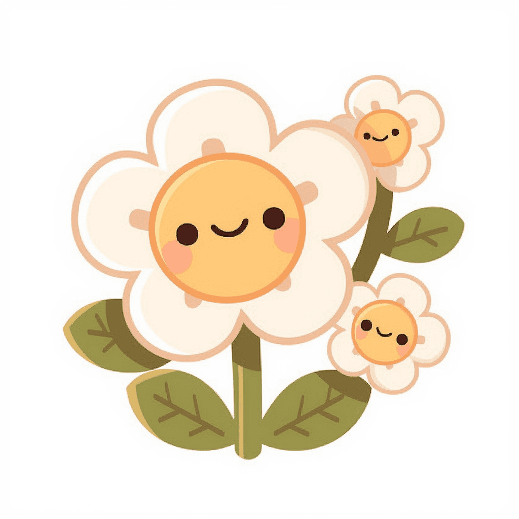 Cartoon Blossom Parade original repeating artwork