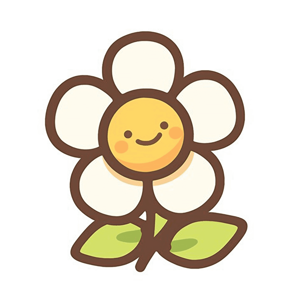 Cartoon Blossom Squad original repeating artwork