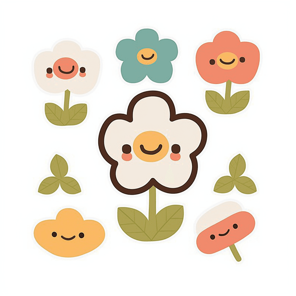 Cartoon Blossom 005 original repeating artwork