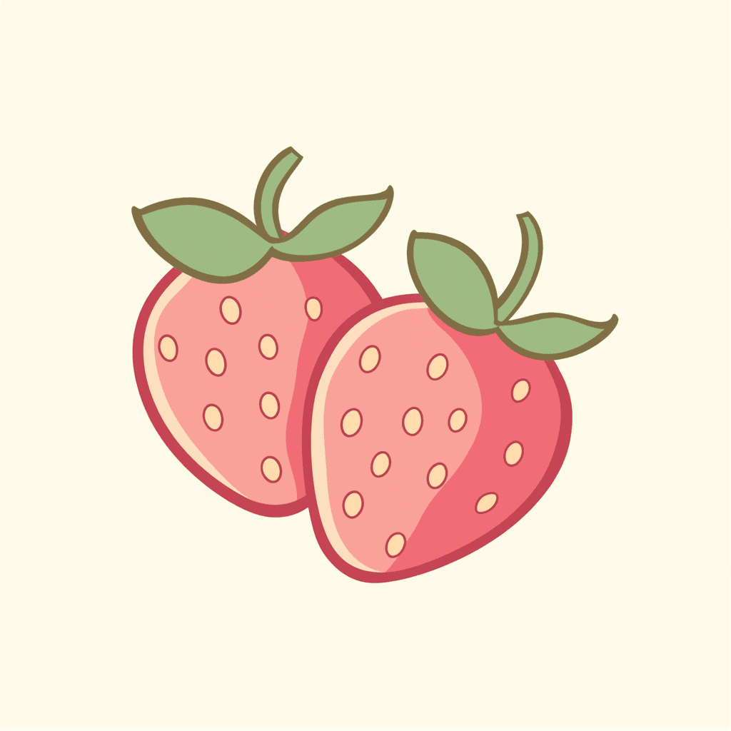 Strawberry Rise original repeating artwork