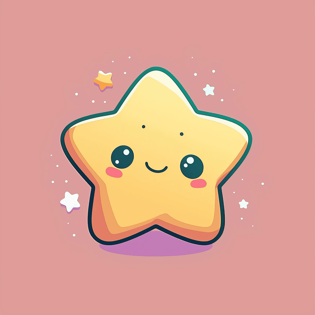 Cartoon Star Loop original repeating artwork