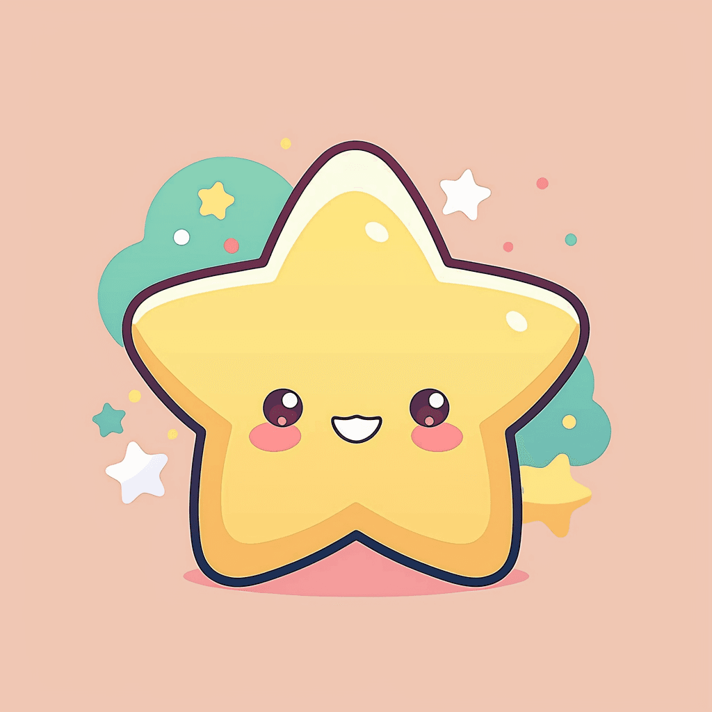 Cartoon Star original repeating artwork