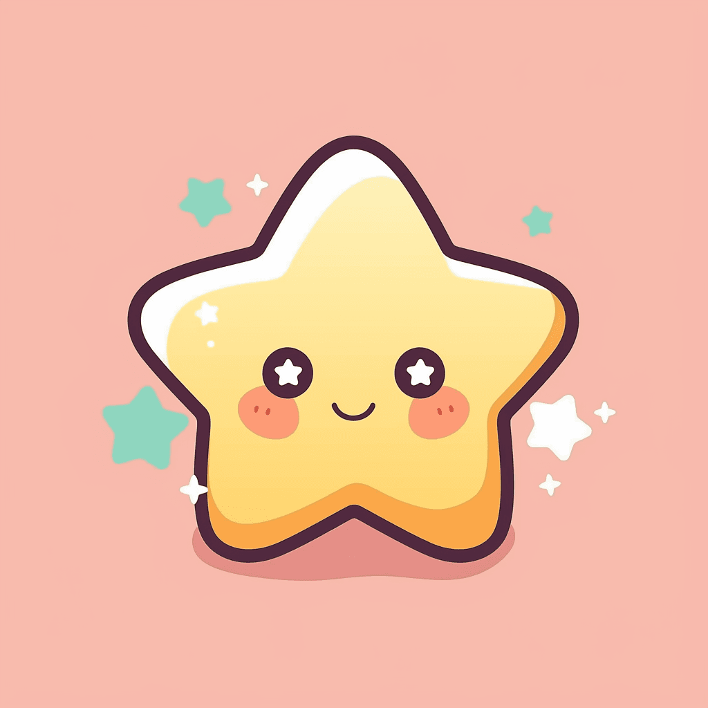 Cartoon Star Bop original repeating artwork