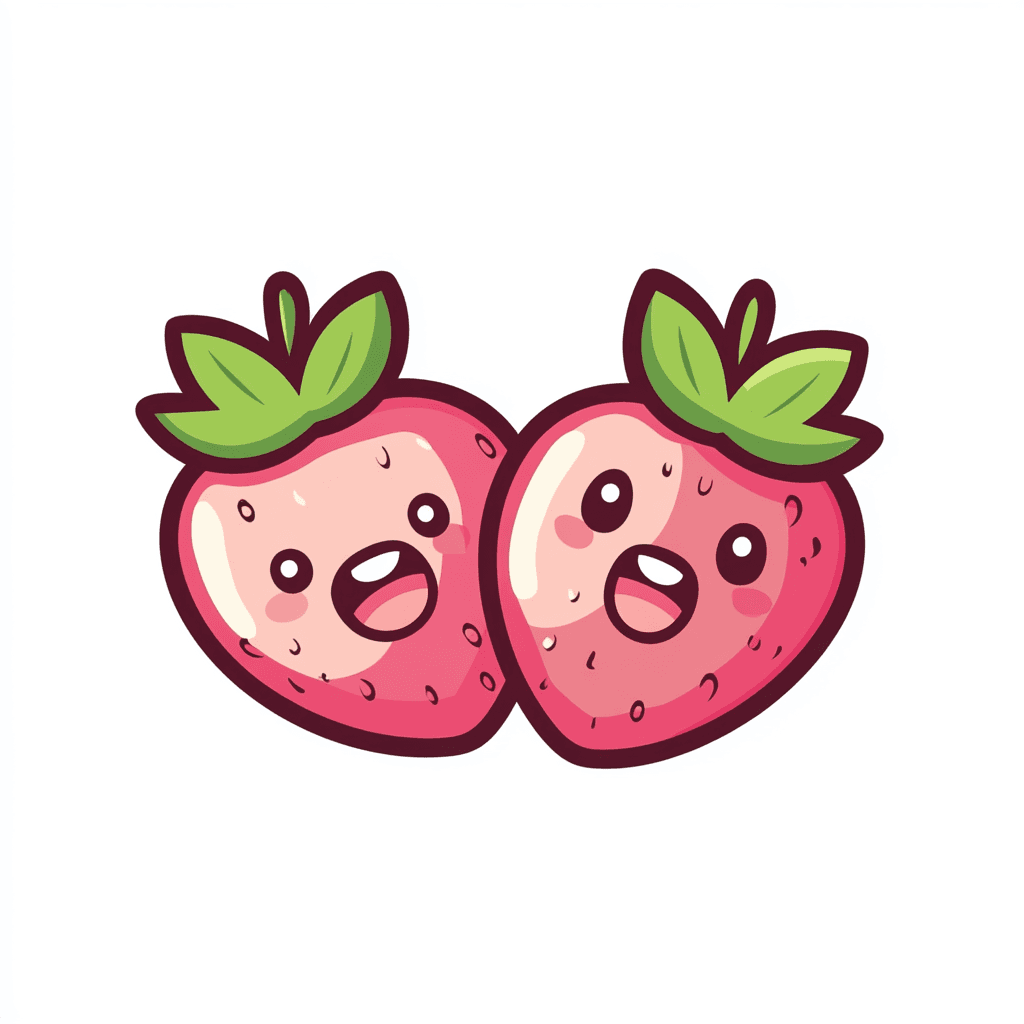 Strawberry Label original repeating artwork