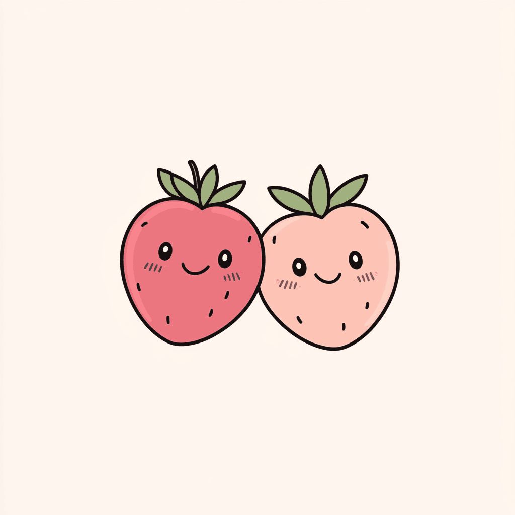 Strawberry Spark original repeating artwork