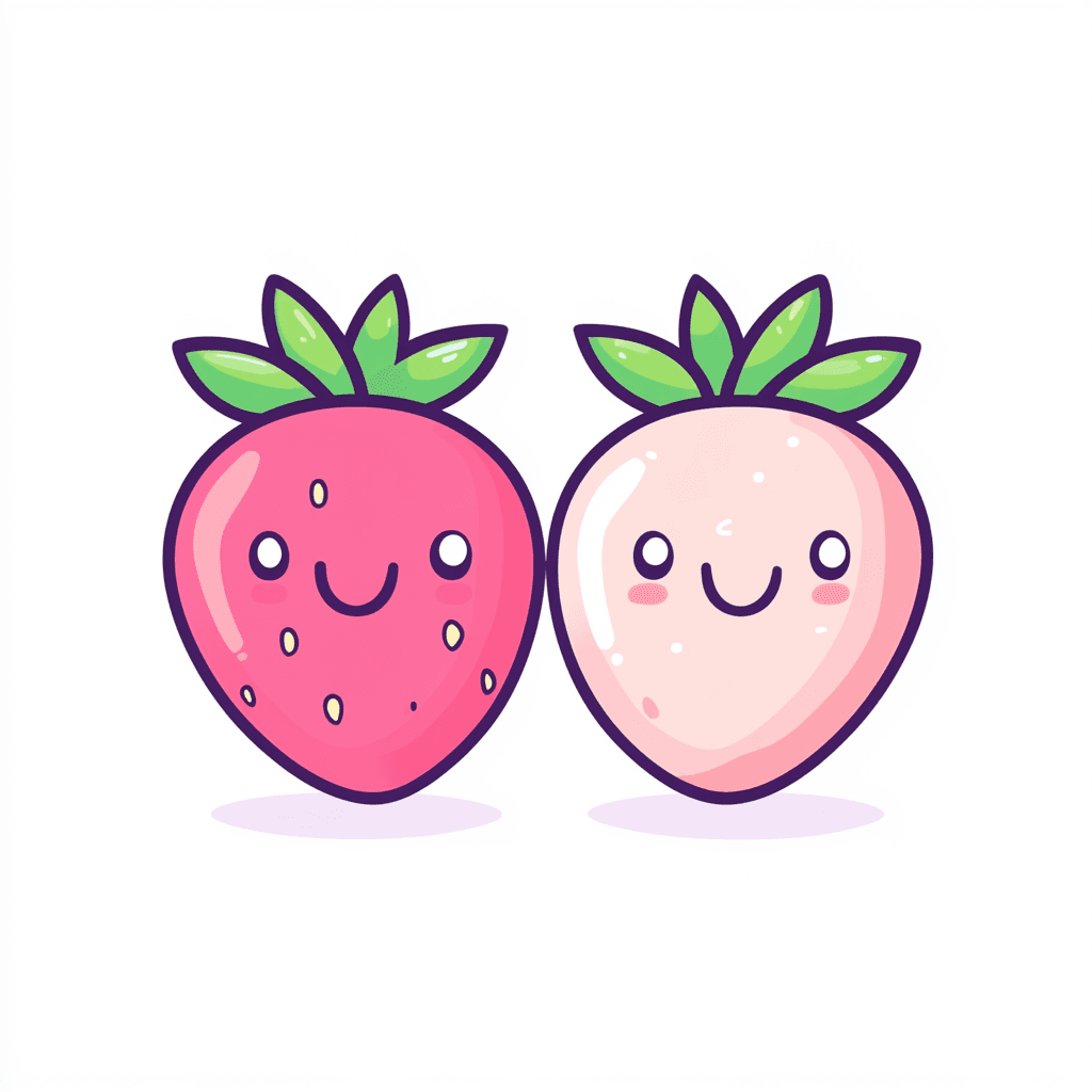 Strawberry Moonlit original repeating artwork