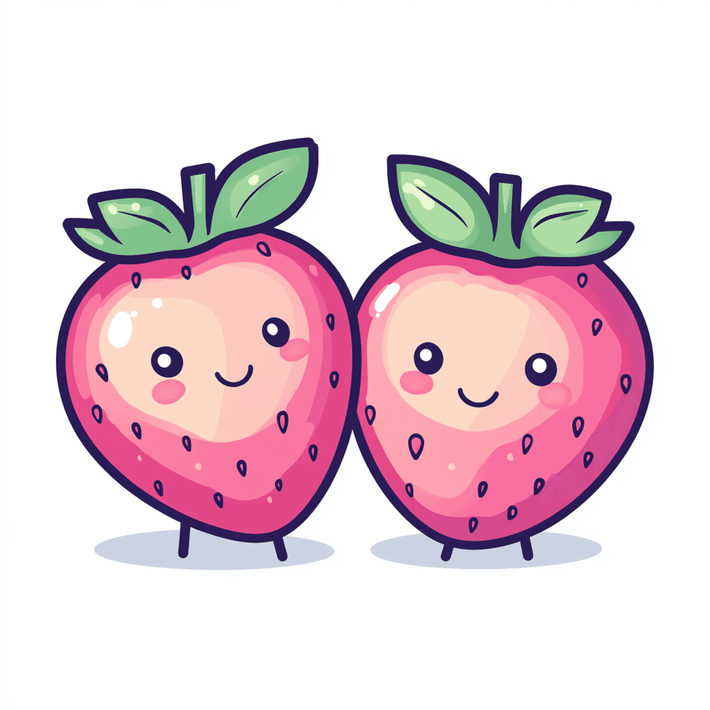 Strawberry Hue original repeating artwork