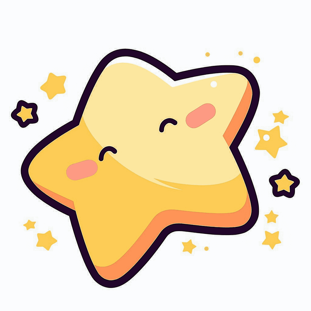 Cartoon Star Snap original repeating artwork
