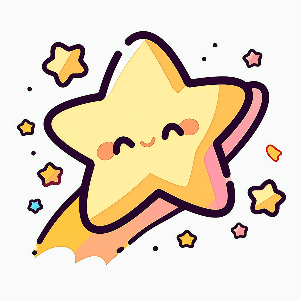 Cartoon Star Prism original repeating artwork