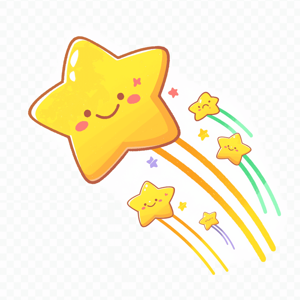 Cartoon Star Spark original repeating artwork