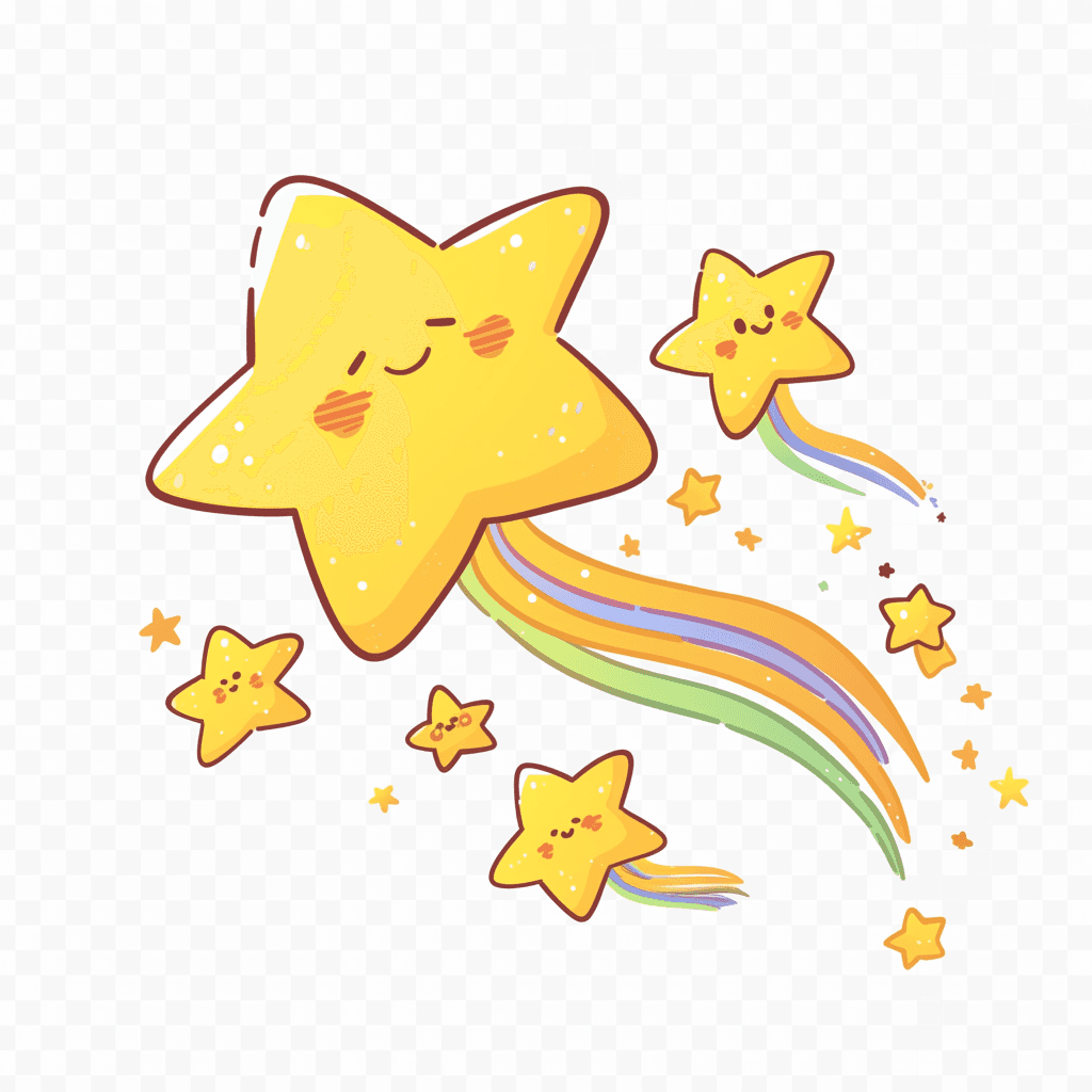 Cartoon Star Jam original repeating artwork