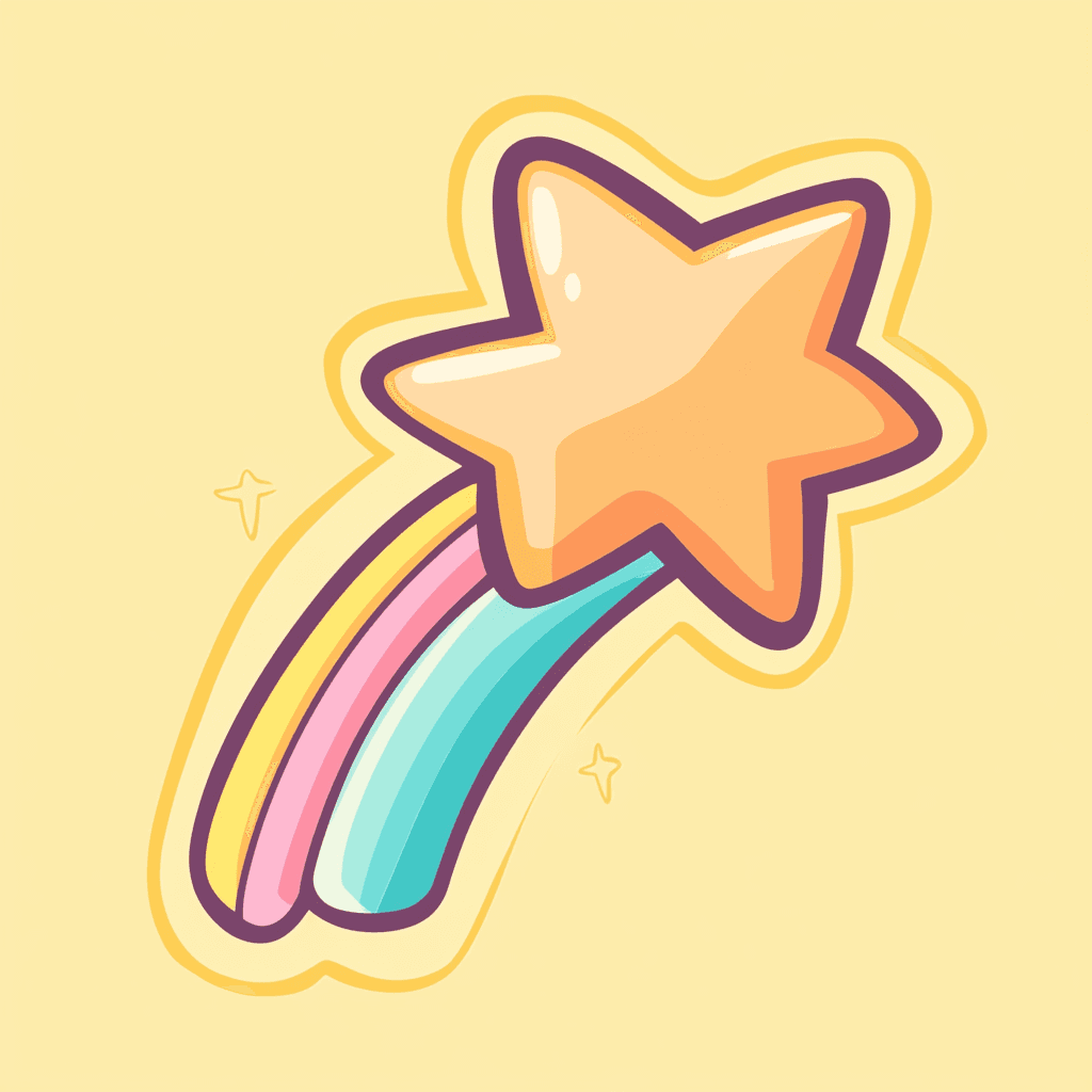 Cartoon Star Sprint original repeating artwork