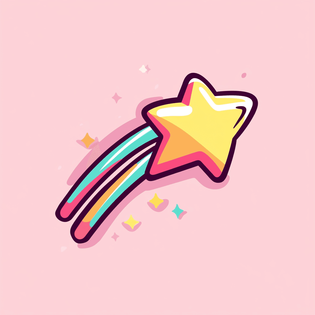 Cartoon Star Parade original repeating artwork