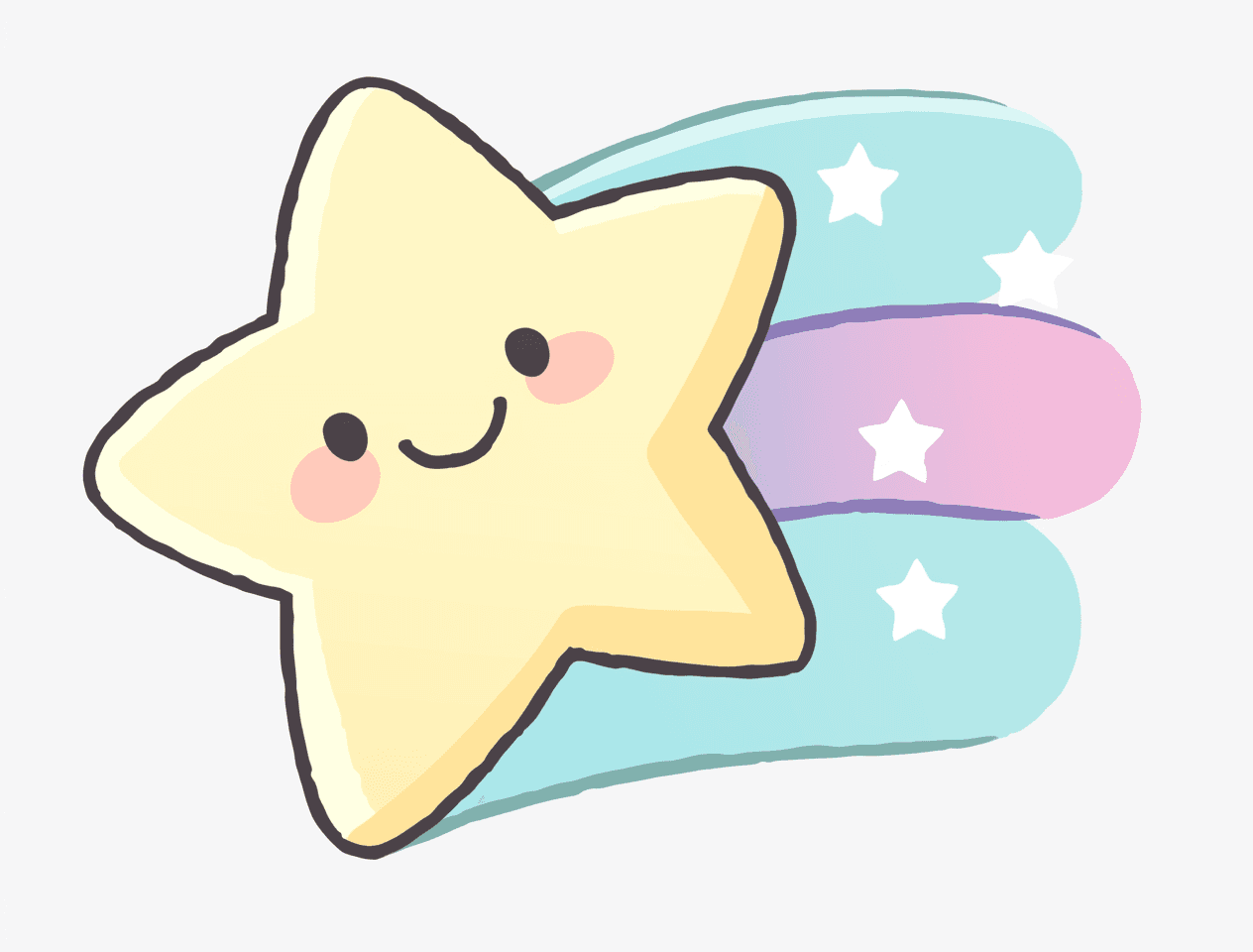 Cartoon Star Midnight original repeating artwork